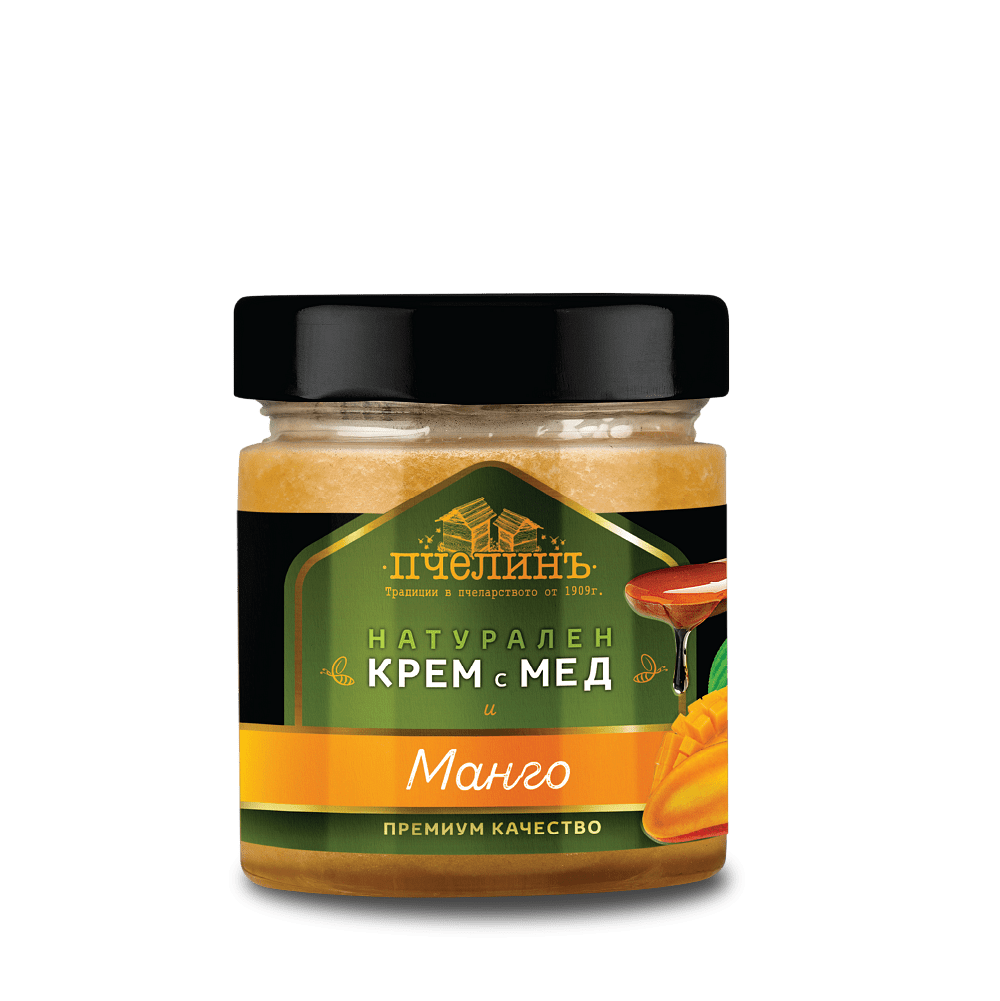 Крем мед с лиофилизирано манго