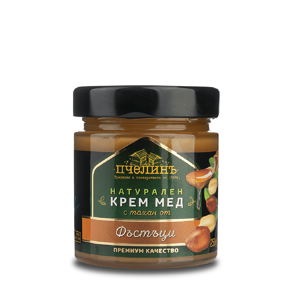Мед с тахан фъстъци 250 гр.