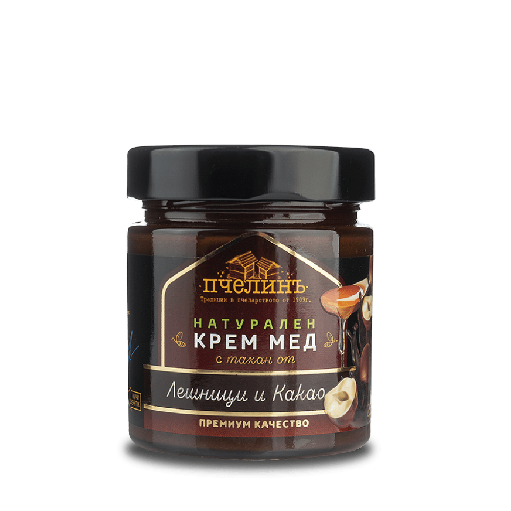 Мед с тахан лешници и какао 250 гр.