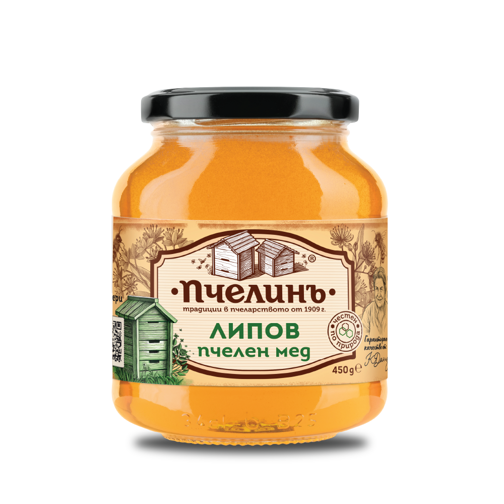 Липов пчелен мед – 450 гр.
