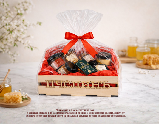 подаръчна кошница, празна кошница, кутия за подарък, подаръчна опаковка, дървена кутия, подарък мед, опаковка подарък, кошница за подарък, пчелинъ кошница
