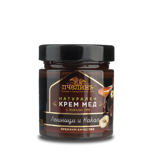 Мед с тахан лешници и какао 250 гр.
